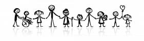 Stick figure family graphic
