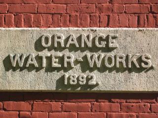 Orange Water Works 1892 sign