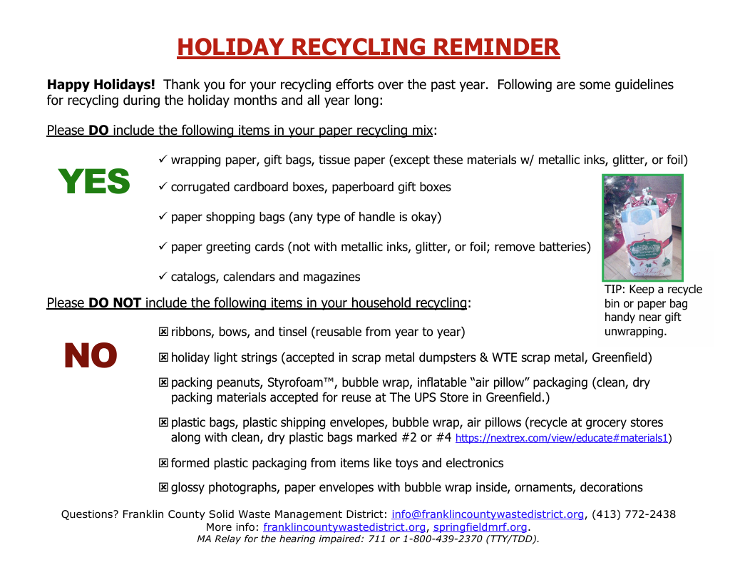 Holiday Recycling